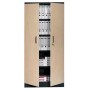 Wolfstahl Büro Stahlschrank - Aktenschrank Tiefschwarz abschliessbar 92x42x195cm, aufgebaut