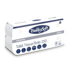 Bulkysoft Premium Toilettenpapier Kleinrollen 96 Rollen (12 x 8)