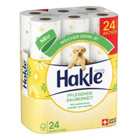 Hakle Pflegende Sauberkeit Toilettenpapier Kleinrollen 24 Rollen