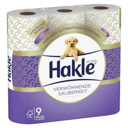 Hakle Verwöhnende Sauberkeit Toilettenpapier Kleinrollen 36 Rollen (4 x 9)