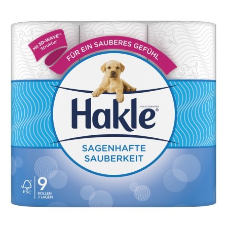 Hakle Klassische Sauberkeit Toilettenpapier Kleinrollen 36 Rollen (4 x 9)