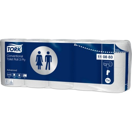 Tork Advanced Toilettenpapier Kleinrollen – T4 System 70 Rollen (7 x 10)