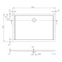 Villeroy & Boch Taro rechteckige Duschwanne 140 x 90 x 2,5 cm