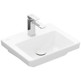 Villeroy & Boch Subway 3.0 Lavabo 45 cm, à encastrer dans un meuble, avec 1 trou de robinet, sans trop-plein