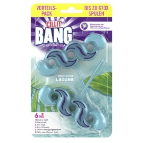 Cilit Bang 6 in 1 WC Duft und Farb- spüler Tropische Lagune 12 Stück (6 x 2)