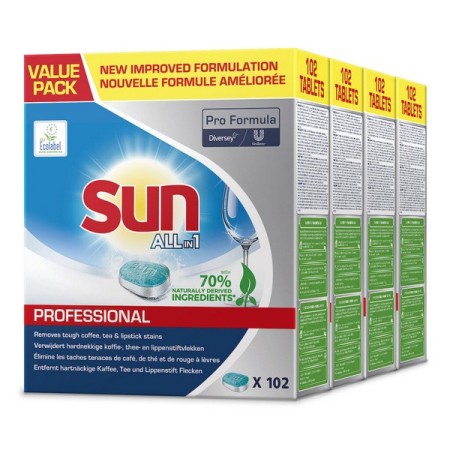Sun Professional All in 1 Geschirrspültabs 408 Stück (4 x 102)
