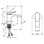 hansgrohe Vivenis Einhebel-Waschtischarmatur 80 ohne Ablaufgarnitur