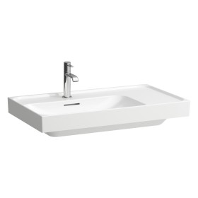 Lavabo LAUFEN MEDA 80 x 46 cm, con foro per rubinetto e troppopieno, mensola a destra