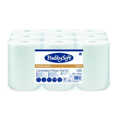 Bulkysoft Premium Papierwischtücher Mini 9 Rollen