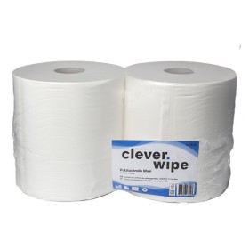 Papierwischtücher Maxi Clever Wipe 2 Rollen