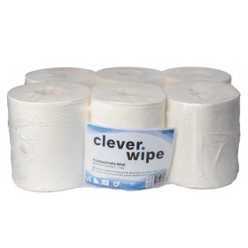 Papierwischtücher Midi Clever Wipe 6 Rollen