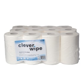 Papierwischtücher Mini Clever Wipe 12 Rollen