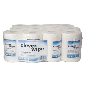 Papierwischtücher Mini Clever Wipe 12 Rollen