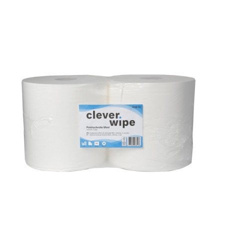 Papierwischtücher Maxi Clever Wipe 2 Rollen
