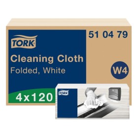 Tork Premium Reinigungstücher 510 – Einzeltücher Top Pack – W4 System 480 Blatt (4 x 120)
