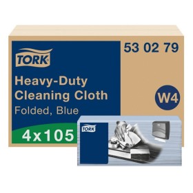 Tork Premium extra starke Reinigungstücher 530 – Einzeltücher Top Pack – W4 System 420 Blatt (4 x 105)