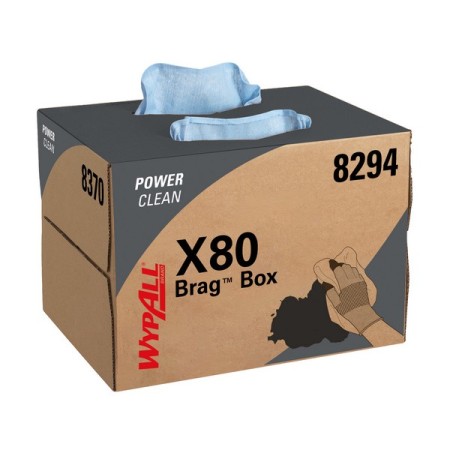 Kimberly-Clark Reinigungstücher Brag Box Wypall – X80 160 Blatt (2 x 80)