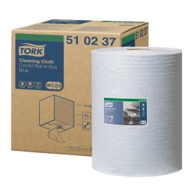 Tork Premium Reinigungstücher 510 - Kombirolle im Karton – W1/W2/W3 System 1 Rolle