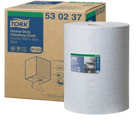 Tork Premium extra starke Reinigungstücher 530 - Kombirolle im Karton - W1 / W2 / W3 System 1 Rolle