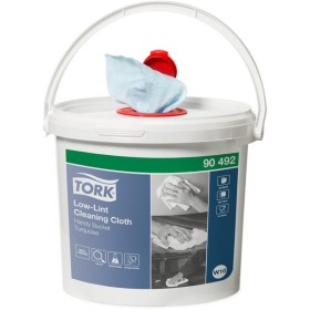 Tork Premium fusselarme Reinigungstücher im Spendereimer – W10 System 4 Eimer