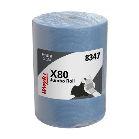 Kimberly-Clark Reinigungstücher Maxirolle Wypall – X80 1 Rolle
