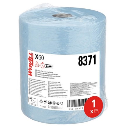 Kimberly-Clark Reinigungstücher Maxirolle Wypall – X60 1 Rolle