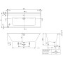 Villeroy & Boch Collaro Vorwand-Badewanne Duo 179 x 79 cm für Eckeinbau rechts