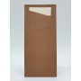 Zelltuch "Sacchetto" Serviettentaschen Kaffe 500 Stück (5 x 100)