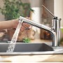 hansgrohe Zesis M33 Einhebel-Küchenarmatur 150 mit Ausziehbrause, 2 Strahlarten, Schlauchbox (sBox)