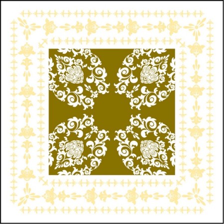 Deckchen Pascal gold/creme, Tissue 1500 Stück (6 x 250)