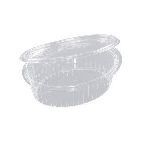 Schale m. Scharnier- deckel oval 500ml 600 Stück (6 x 100)