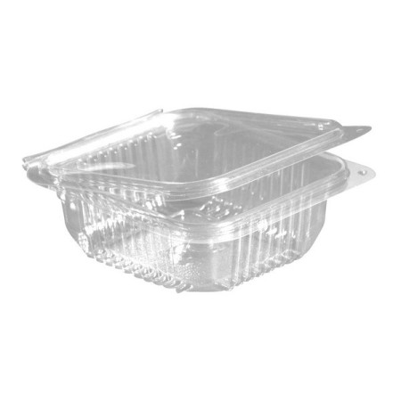Rechteck-Schale mit flachem Scharnierdeckel - OPTIPACK 600 Stück (6 x 100)