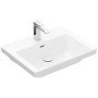 Villeroy & Boch Subway 3.0 Schrankwaschtisch 60 cm, mit 1 Hahnloch, mit Überlauf, Unterseite geschliffen