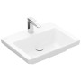 Villeroy & Boch Subway 3.0 Schrankwaschtisch 60 cm, mit 1 Hahnloch, ohne Überlauf, Unterseite geschliffen