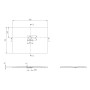 Villeroy & Boch Squaro Infinity Duschwanne, 120 x 90 x 4 cm