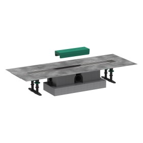 hansgrohe uBox universal Komplettset 70 cm, Standardinstallation für Duschrinnen Fertigsets