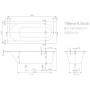 Villeroy & Boch Oberon Solo Badewanne 180 x 80 cm