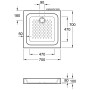 Villeroy & Boch O.novo Duschwanne 70 x 70 cm