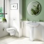 VitrA S20 Wand-WC VitrA Flush 2.0, ohne Spülrand mit WC-Sitz Slim Wrap