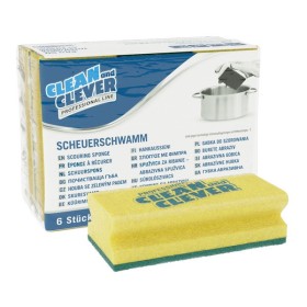 CLEAN and CLEVER Scheuerschwamm PRO 60 6 Stück