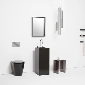 Cuvette sur pied LAUFEN Kartell à chasse d'eau encastrée, sans bride