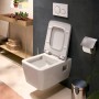 hansgrohe EluPura Original Q Wand WC Set 540 AquaChannel Flush SmartClean mit WC-Sitz mit SoftClose und QuickRelease