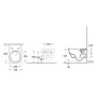 Villeroy & Boch Taro WC und WC-Sitz SlimSeat mit Absenkautomatik