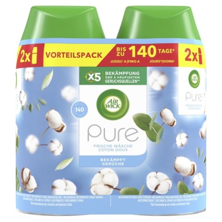 Air Wick Freshmatic Duftspray Frische Wäsche 6 Dosen (3 x 2)