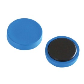 Tafelmagnete detektierbar blau Durchmesser 3 cm 20 Stück