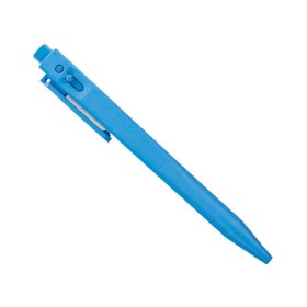 Kugelschreiber Clip detektierbar blau 13.5 cm blaue Schrift 20 Stück