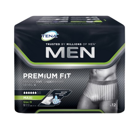 TENA Men Premium Fit Protective Underwear 48 Stück (4 x 12)