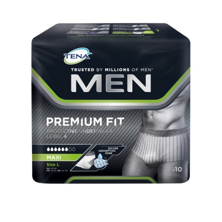 TENA Men Premium Fit Protective Underwear 40 Stück (4 x 10)