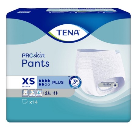 TENA Pants Plus Pro Skin X-Small 56 Stück (4 x 14)