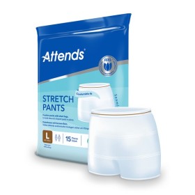 ATTENDS Stretch Pants Fixierhose mit Beinansatz 180 Stück (12 x 15)